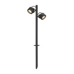 SLV Sitra 360 Pico Luz Aluminium Gris | Al Aire Libre - IP44 - Apta para 2x GX53 