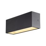 SLV Sitra L Up/Down Luz De Pared Aluminium Gris 24W 3060lm - 830-840 CCT | Al Aire Libre - IP65