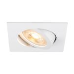 SLV New Tria 68 Foco Aluminium Blanco Cuadrado | Recorte 68mm - Apta para 1x GU10 