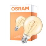 Osram Vintage 1906 LED E27 Globe Con Filamento Oro 4.9W 470lm - 927 Luz Muy Cálida | Mejor Reproducción De Color - Regulable - Reemplazo 40W
