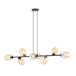 Emibig Colgante De Luz Pandora Acero Negro | Apta para 8x E14 - Max 10W