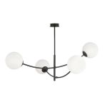 Emibig Luz de techo Hunter Acero Negro | Apta para 4x E14 - Max 10W