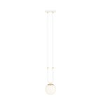Emibig Colgante De Luz Glam Acero Blanco | Apta para 1x E14 - Max 10W