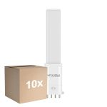 Multipack 10x Noxion Lucent PL-S LED  4.3W - 827 Luz Muy Cálida | 4-Pines - Reemplazo 9W
