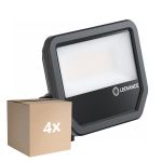 Multipack 4x Ledvance Proyector LED Aluminium Negro 41W 6000lm 100D - 865 Luz De Día | IP66 - Simétrico