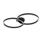 Eglo Luz de techo Amandolo Acero Negro 19.5W 2400lm - 827-865 Ajustable Blanco + RGB | Regulable