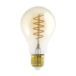 Eglo LED E27 Pera Ámbar Con Filamento 7W 700lm - 820-830 Ajustable Blanco | Regulable - Reemplazo 60W