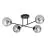 Emibig Luz de techo Roma Acero Negro | Apta para 4x E14 - Max 10W