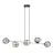 Emibig Colgante De Luz Gravity Acero Negro | Apta para 6x E14 - Max 10W