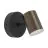 Eglo Luz De Pared Consuma 1 Acero Bronce Negro | IP44 - Apta para 1x GU10