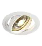 SLV New Tria 1 Foco Aluminium Blanco Esférica | Recorte 150mm - Apta para 1x GU10 (AR111) 