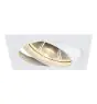 SLV New Tria 1 Foco Aluminium Blanco Cuadrado | Recorte 150mm - Apta para 1x GU10 (AR111) 