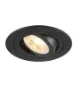 SLV New Tria 75 Foco Aluminium Negro Esférica | Recorte 75mm - Apta para 1x GU10 