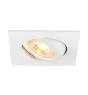 SLV New Tria 68 Foco Aluminium Blanco Cuadrado | Recorte 68mm - Apta para 1x GU10 