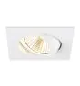 SLV New Tria 68 Foco Aluminium Blanco Cuadrado 8.3W 750lm 38D - 930 Luz Cálida | Recorte 68mm - Mejor Reproducción De Color - Regulable 