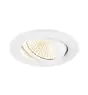 SLV New Tria 68 Foco Aluminium Blanco Esférica 8.3W 750lm 60D - 930 Luz Cálida | Recorte 68mm -  Mejor Reproducción De Color - Regulable 