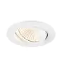 SLV New Tria 68 Foco Aluminium Blanco Esférica 8.3W 705lm 60D - 927 Luz Muy Cálida | Recorte 68mm -  Mejor Reproducción De Color - Regulable 