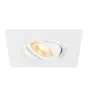 SLV New Tria 75 XL Foco Aluminium Blanco Cuadrado | Recorte 75mm - Apta para 1x GU10 