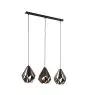 Eglo Colgante De Luz Carlton 1 Negro, Cobre | Apta para 3x E27
