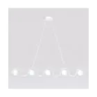 Emibig Colgante De Luz Sinus Acero Blanco | Apta para 5x G9 - Max 8W