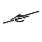 Eglo Luz de techo Amandolo Acero Negro 23.5W 2850lm - 827-865 Ajustable Blanco + RGB | Regulable